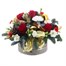 Seasons Greetings Christmas Floral Hat Box ArrangementAlternative Image3