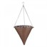 Smart Garden 14 Inch Chestnut Faux Rattan Hanging Cone (6020060)Alternative Image1