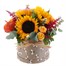 Sunflower Bee Pink Floral Autumn Hatbox Arrangement - One SizeAlternative Image2