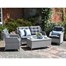 Supremo Lazia Lounge Set Outdoor Garden Furniture (LAZ.FL.UB.CG.LS)Alternative Image1