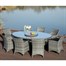 Supremo Winchester Storm Grey 8 Seat Oval Outdoor Garden Furniture Dining SetAlternative Image2