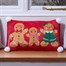 Three Kings Gingerbread Family Christmas Cushion - Red (2531319)Alternative Image1