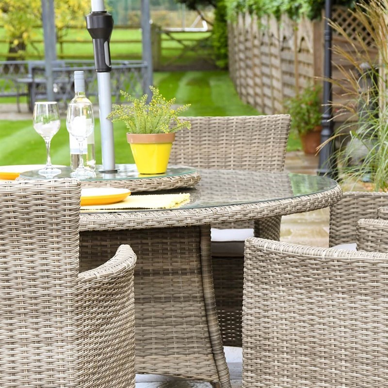 Hartman Westbury 6 Seat Outdoor Garden Furniture Set in Beech