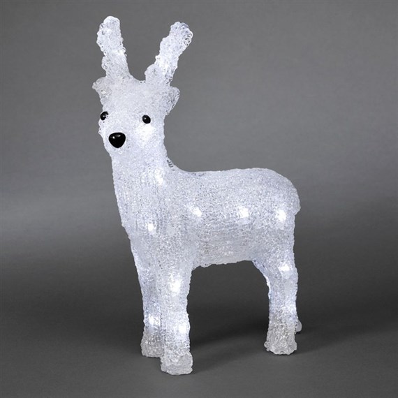 Konstsmide Acrylic Standing Christmas Reindeer 23cm (6158-203)