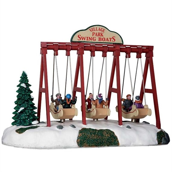 Lemax Christmas Village - Swing Boats (Battery Operated 4.5V) (64063)