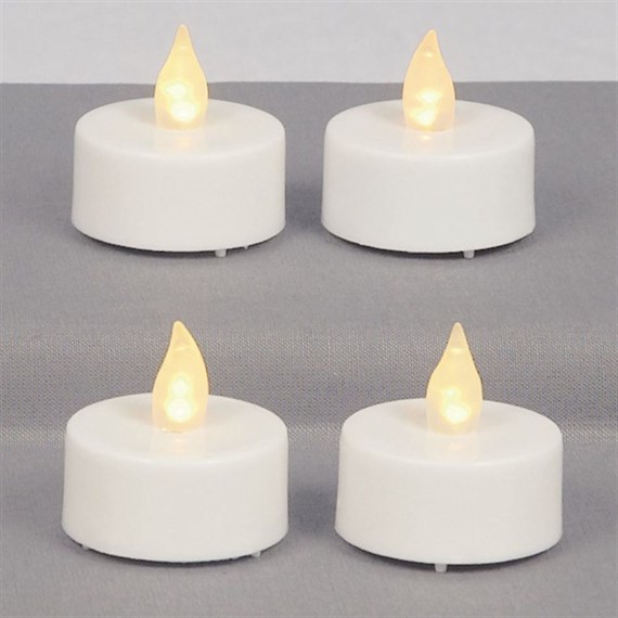 Premier 4 Battery Operated Christmas Tea Light Candles (LB151426)