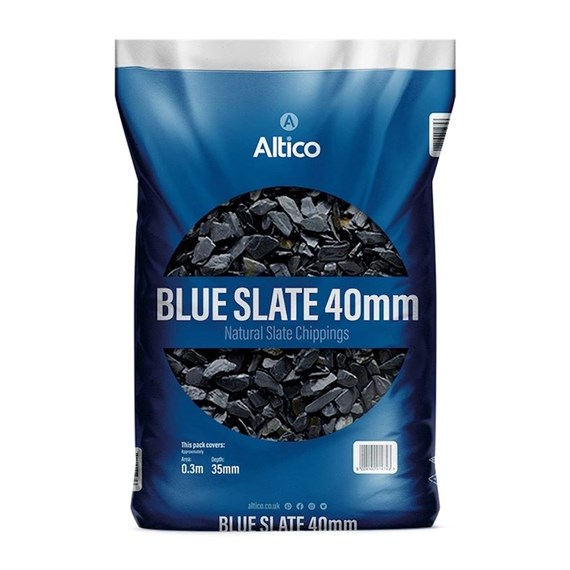 Altico Blue Slate 40mm Chippings (A10200)