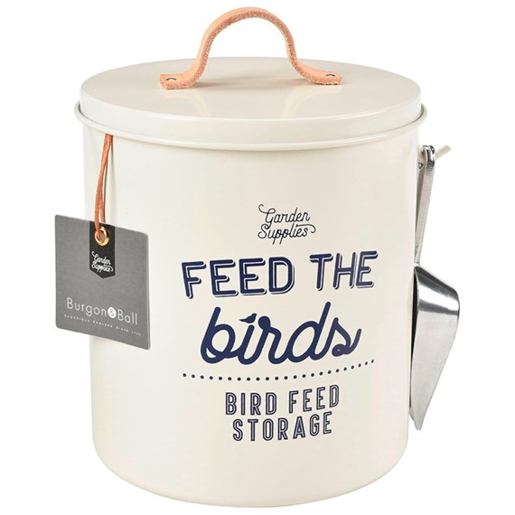 Burgon & Ball Feed The Birds Bird Food Tin - Stone (GEN/BIRDTINSTONE)