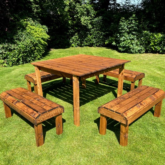 Charles Taylor Knights 8 Seater Wooden Table Set (HB285)