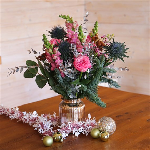 Christmas Winter Wonderland Hand Tied Bouquet