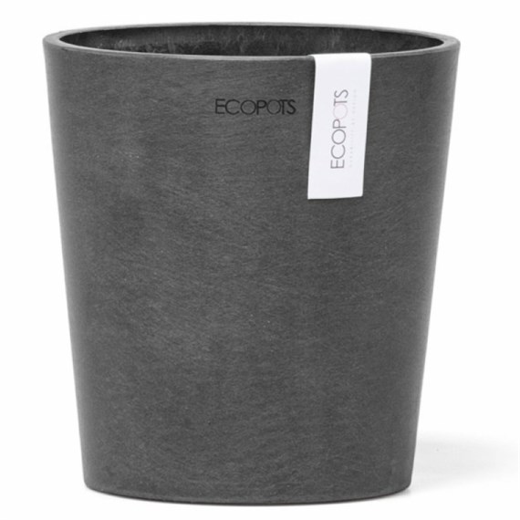 Ecopots Morinda Recycled Plastic Orchid Pot - Black 16cm (MORB)