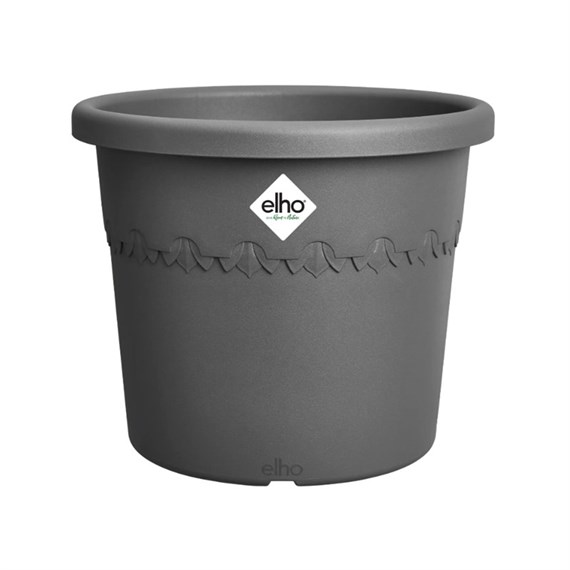 Elho Algarve Cilindro 48cm Anthracite Plant Pot (1604004842500)