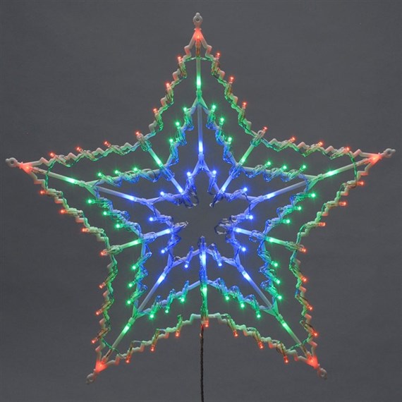 Festive 100 Multicolour LED Christmas String Light Window Light Star (P025361)