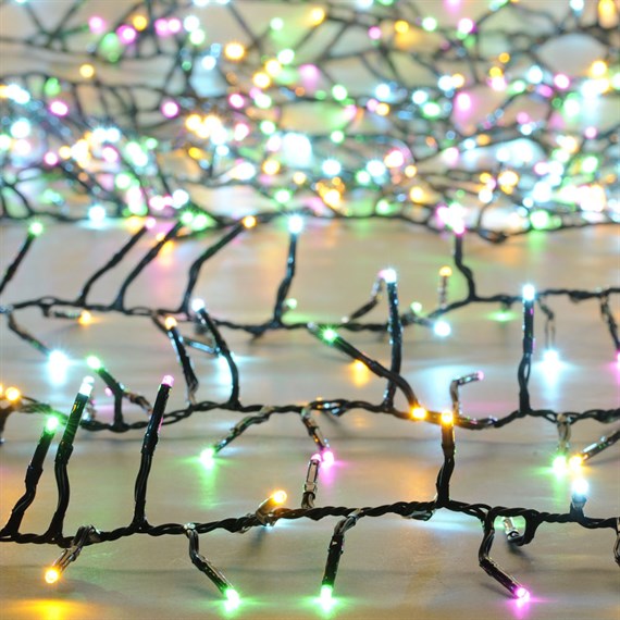 Festive 1000 Multifunction Cluster Christmas String Lights - Aurora (P044638)