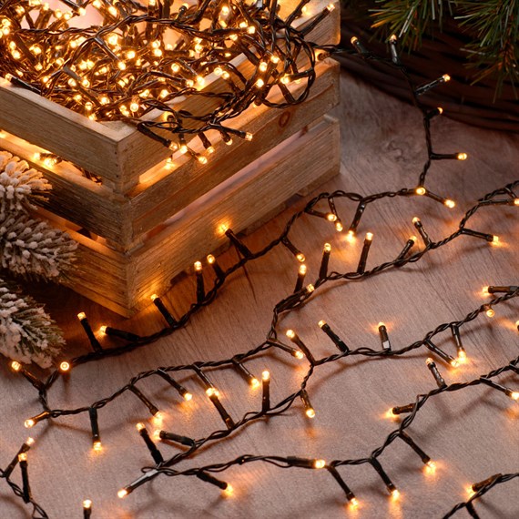 Festive 1500 Firefly Christmas String Lights - Traditional Warm White (P051360)