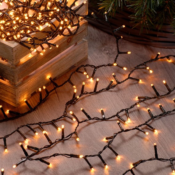 Festive 2000 Firefly Christmas String Lights - Traditional Warm White (P051361)