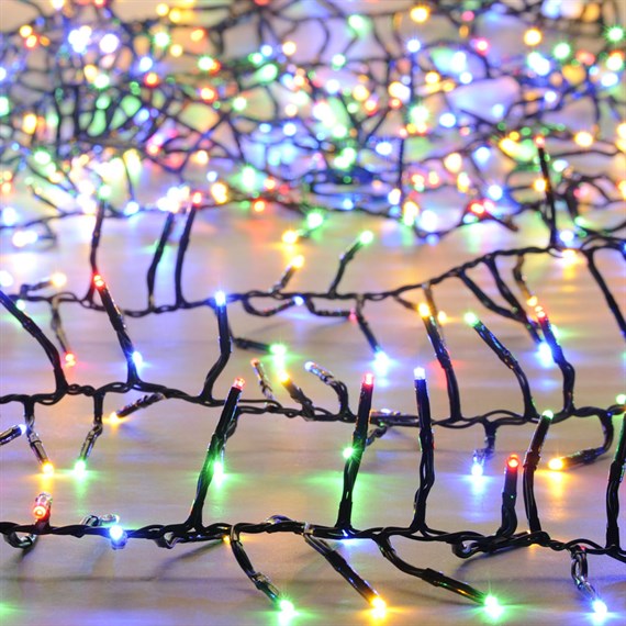 Festive 2000 Multifunction Cluster Christmas String Lights - Multi (P044641)