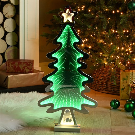 Festive 60cm Christmas Tree Infinity Light Up Christmas Decoration (P045355)