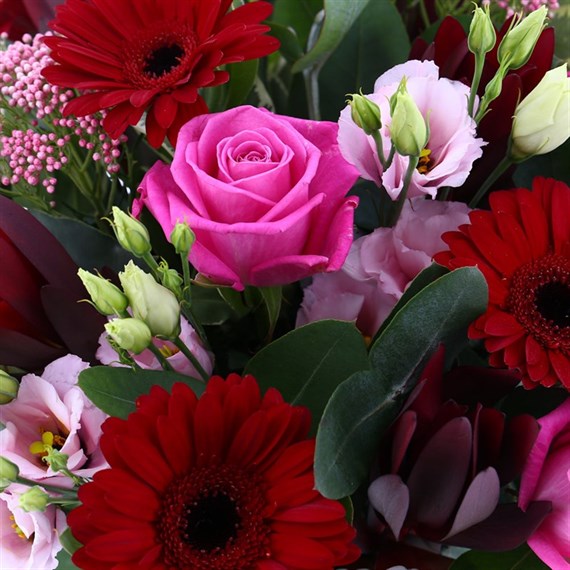 Florists Choice Valentine's Day Flower Bouquet With Roses - £50