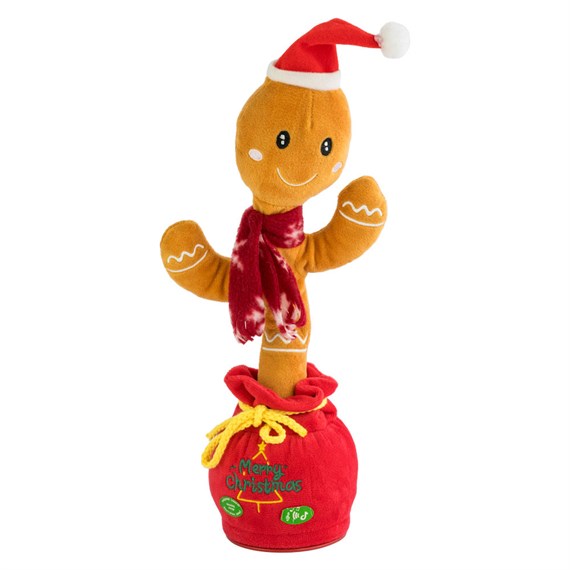 Fountasia 33cm Cool Cookie Musical Dancing Animated Christmas Decoration (430504)