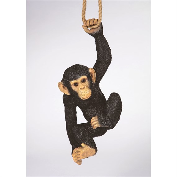 Garden Creations 18cm Hanging Chimp Resin Garden Ornament (VM3025000)