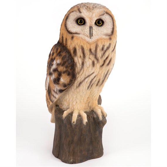 Garden Creations 24cm Perched Tawny Owl Resin Garden Ornament (VM2911100)