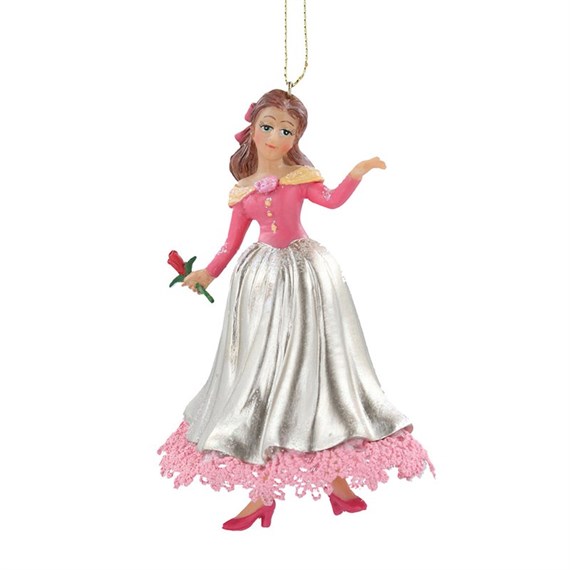 Gisela Graham Christmas Beauty & The Beast Belle Hanging Christmas Tree Decoration (13573)