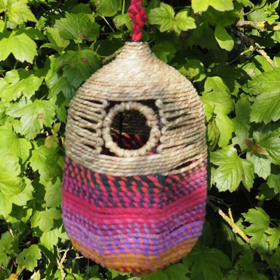 Jardinopia Jute Iron Sari Bird Nest Box Long (BBJUTE0004)