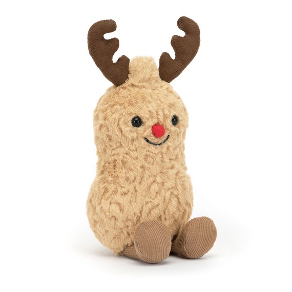 Jellycat Amuseable Peanut Reindeer Christmas Soft Toy (A6PRD)