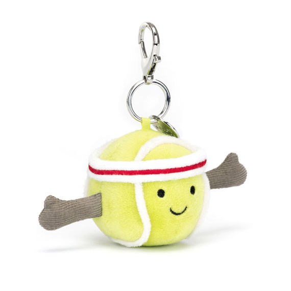 Jellycat Amuseable Sports Tennis Ball Bag Charm Soft Toy (AS4TBC)