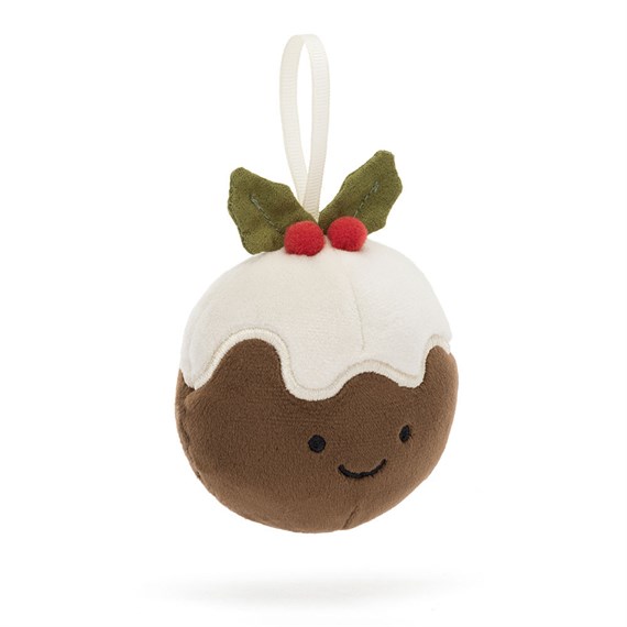 Jellycat Festive Folly Christmas Pudding Christmas Soft Toy (FFH6CP)