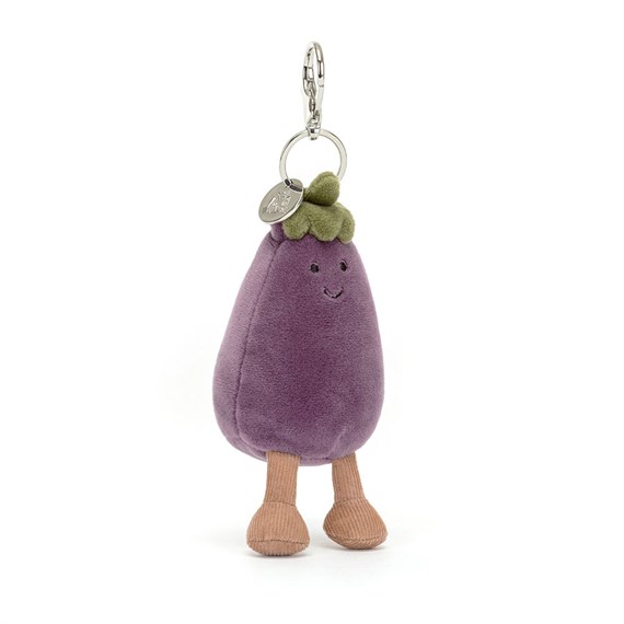 Jellycat Vivacious Aubergine Bag Charm Soft Toy (VV4ABCN)