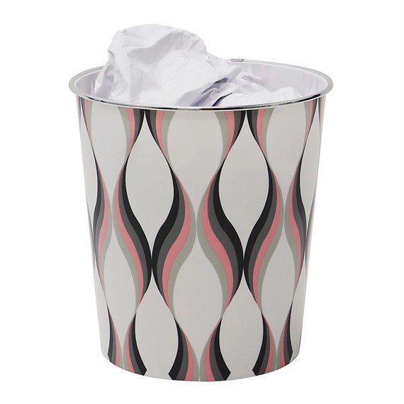 JVL Spiral Plastic Waste Paper Bin (16-213)