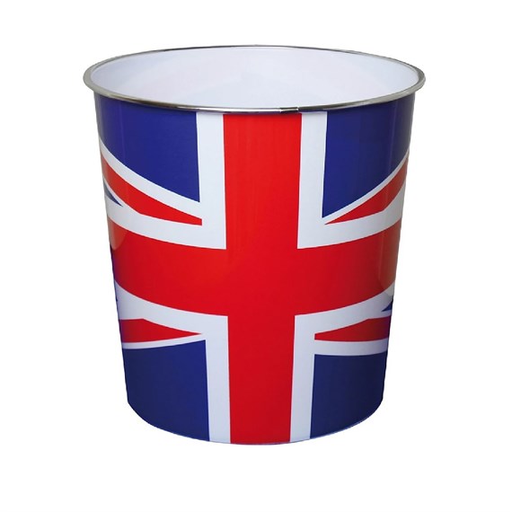 JVL Union Jack Plastic Waste Paper Bin (15-943)