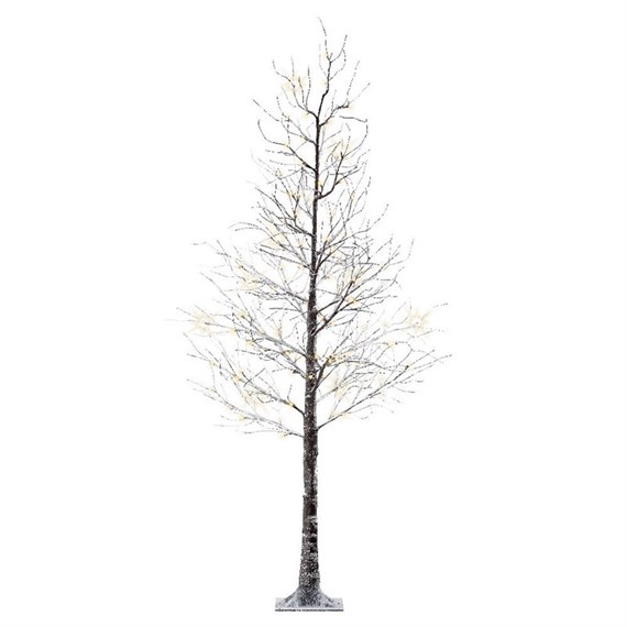 Kaemingk 1.8m (6ft) Snowy Pre Lit Branch Christmas Tree with 96 LEDs (499335)