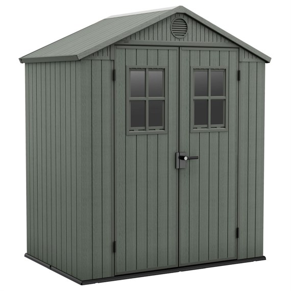 Keter Henley Green Plastic Garden Storage Shed 6x4ft (259895)