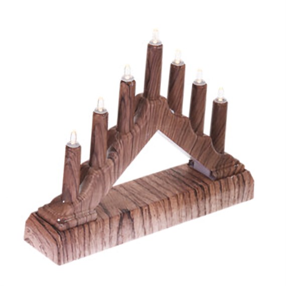 Koopman Wood Effect Christmas Candlebridge Lights - Dark (AX5330080)