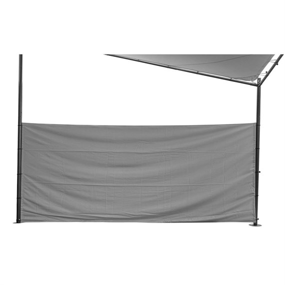 LeisureGrow Rodin 3.5m Sail Shade Parasol Privacy Screens - Grey