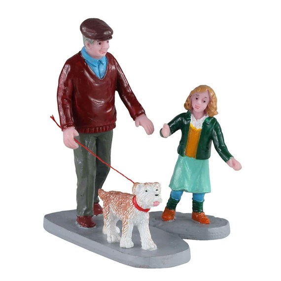 Lemax Christmas Village - Afternoon Stroll Set Of 2 Figurines (02926)