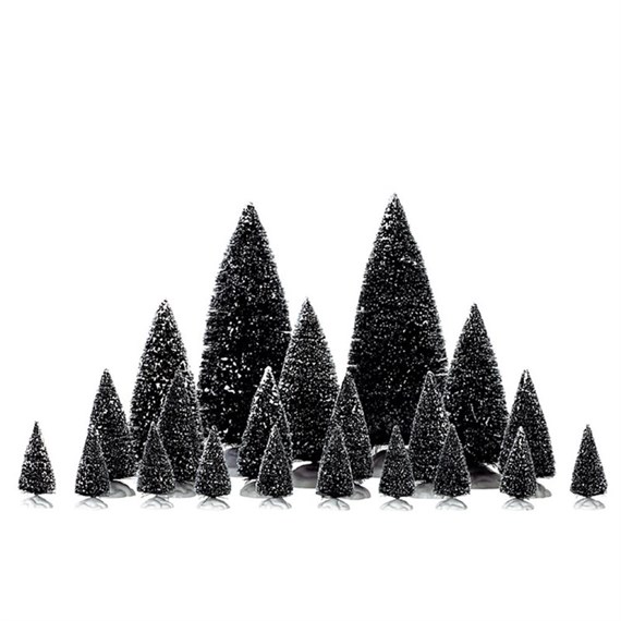 Lemax Christmas Village - Assorted Pine Trees Set Of 21 Accessories (04768)