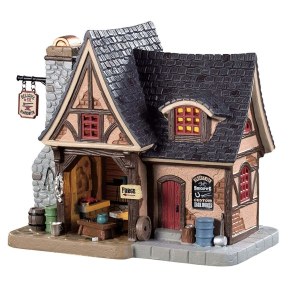 Lemax Christmas Village - Bellows And Co. Blacksmith LED Building (95517-UK)