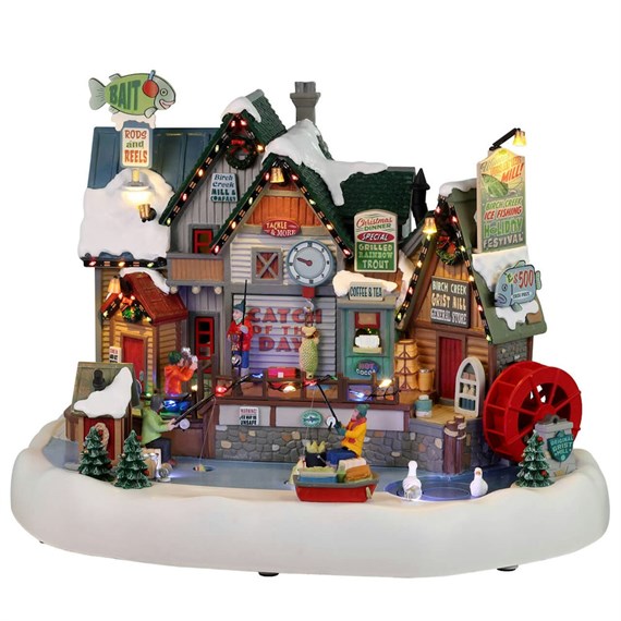 Lemax Christmas Village - Birch Creek Ice Fishing Festival LED Building with Adaptor (25862-UK)