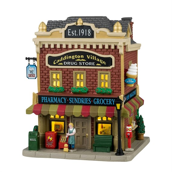 Lemax Christmas Village - Caddington Village Drug Store LED Building (45272-UK)