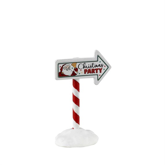 Lemax Christmas Village - Christmas Party Sign Figurine (34093)