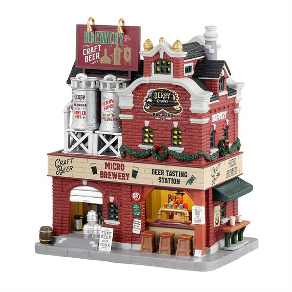 Lemax Christmas Village - Derby & Sons Brewing Co. LED Building (35034-UK)