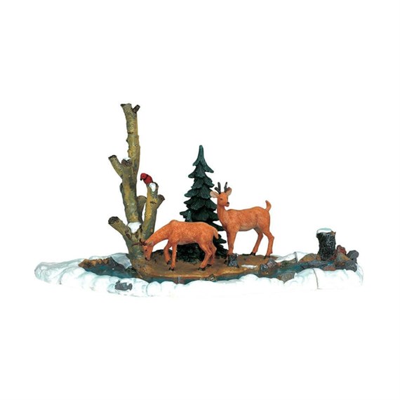 Lemax Christmas Village - Feeding Deer Table Piece (03327)