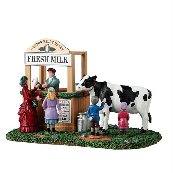 Lemax Christmas Village - Fresh Milk Stall Table Piece (43716)