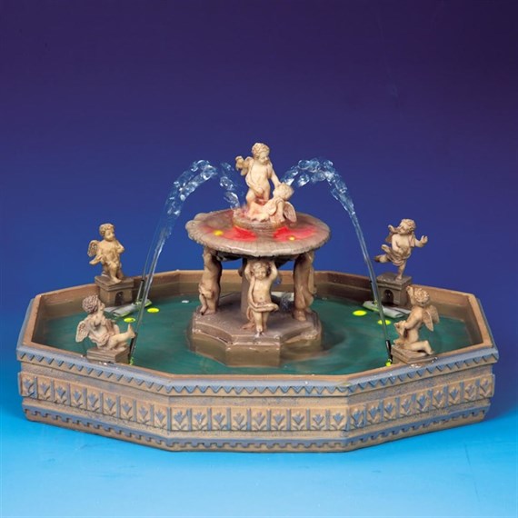 Lemax Christmas Village - Lighted Village Square Fountain Table Piece (14663-UK)