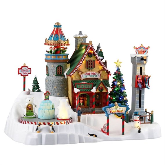 Lemax Christmas Village - North Pole Fun Fair Sights & Sound Building (35019-UK)