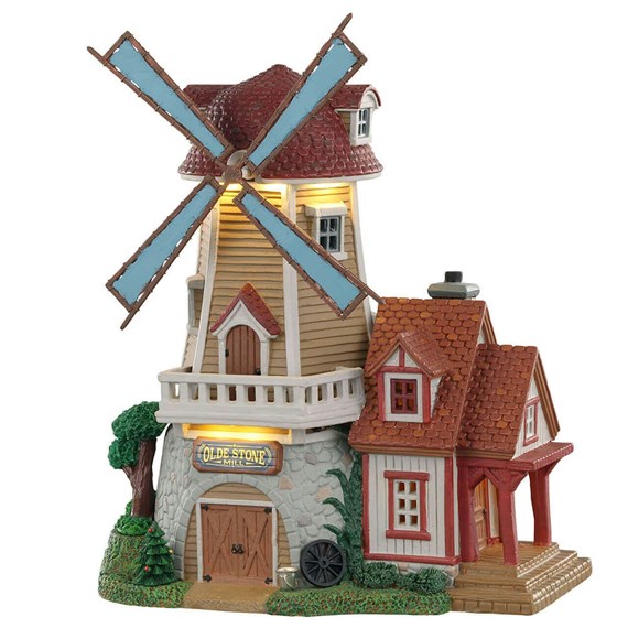 Lemax Christmas Village - Olde Stone Mill Bulding with Adaptor (05637-UK)